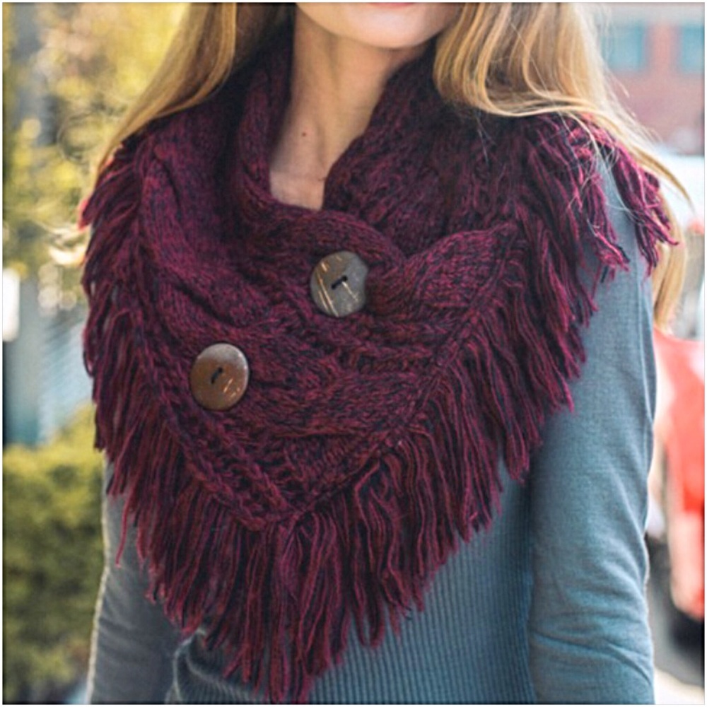 Gorgeous Cozy Stylish Maroon Scarf Neck Warmer - Picture 3 of 8
